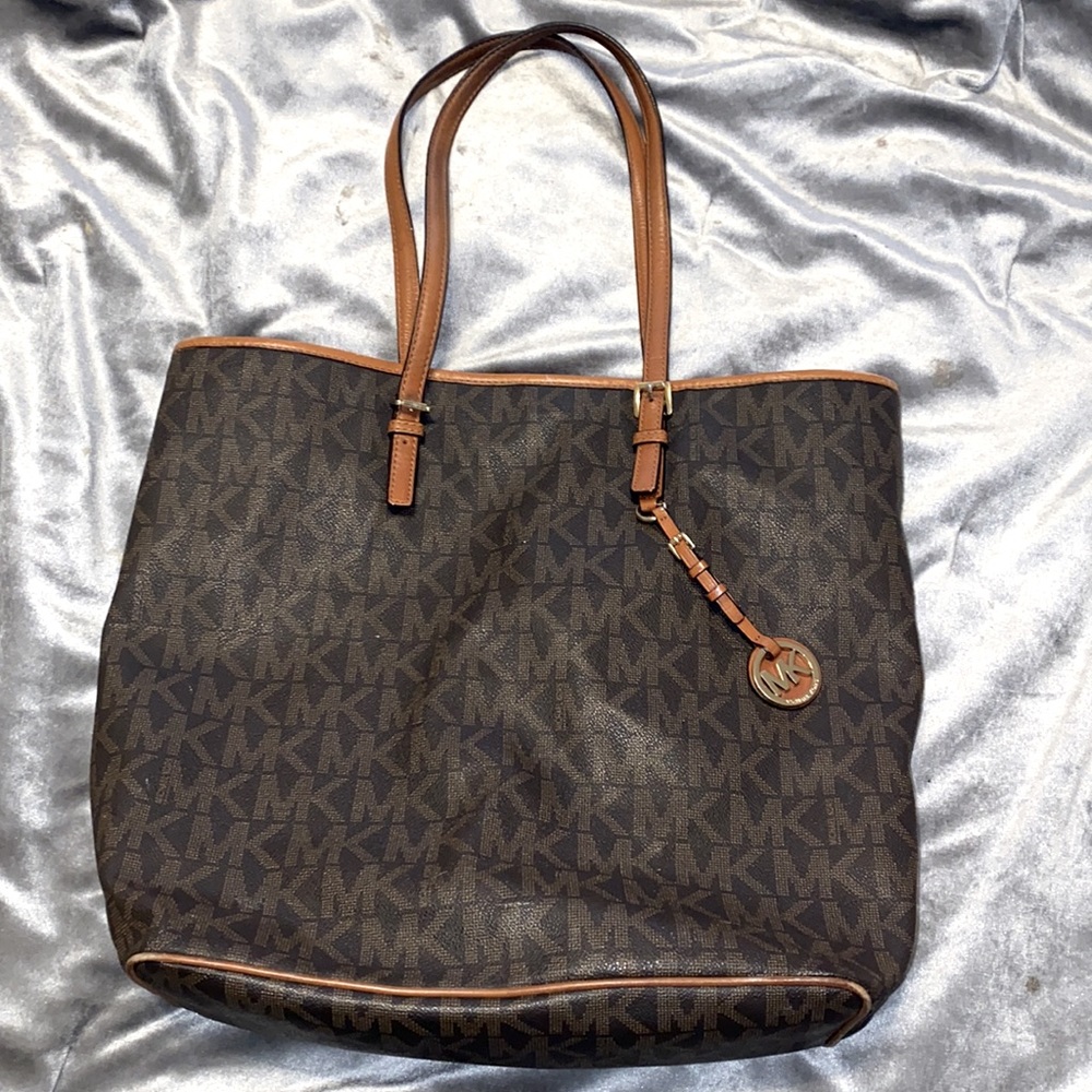 Michael Kors MK Monogram Brown Bag